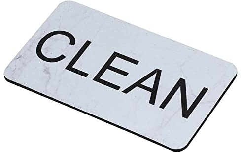 PATIKIL Dirty Clean Dishwasher Magnet, Dish Washer Refrigerator Kitchen Organization Clean Dirty Sign Magnet, Black, White