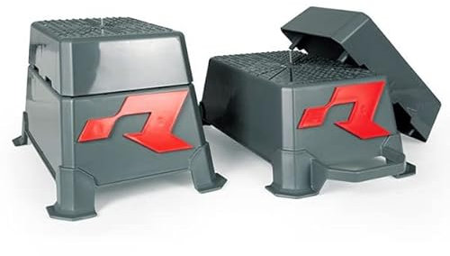 Blocs Départ Rehausseurs Moto Cross Paire Caisses Rtech gris