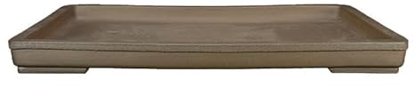 Rechteckige Untertasse aus Steingut für Bonsai 56x38,5x3,5 cm - SM045