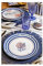 Fade Set 6 Tovagliette rotonde, sottopiatto Izzie in tnt D38 cm 2 varianti (1pz) BLU