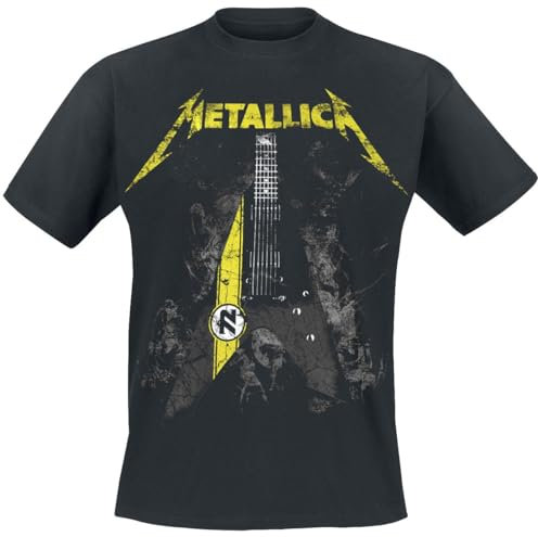 Metallica Hetfield Vulture Homme T-Shirt Manches Courtes Noir 3XL 100% Coton Regular/Coupe Standard