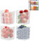 Fridge Side Door Storage Containers, 4 Pack Fridge Organisers, Kitchen Organisation Storage Bins, Clear Refrigerator Organizer Box, for Cabinets, Pantries and Drawers, 3.94x3.23x4.25inch