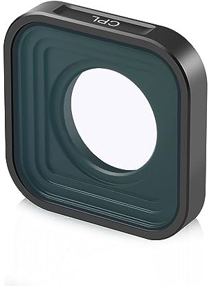PU924 - Filtro CPL ultra delgado de 5,5 mm, filtro polarizador cuadrado de 1.2 x 1.2 pulgadas, vidrio óptico, impermeable, resistente a los arañazos, con revestimiento de 18 capas, compatible con