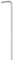 sourcing map Ball End Hex Key Wrench 2.5mm L-Shape Extra Long Arm Hexagon Metric Wrenches Chrome Vanadium Steel Repairing Tool for Home Repair