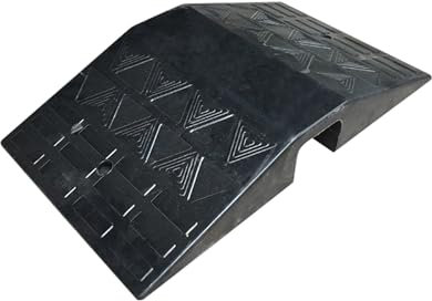 Brückenschwellenrampe für Türöffnungen, tragbare Eingangsrampe für Fahrräder/Motorräder/Roller, 16 × 27,5 × 4,3 Zoll