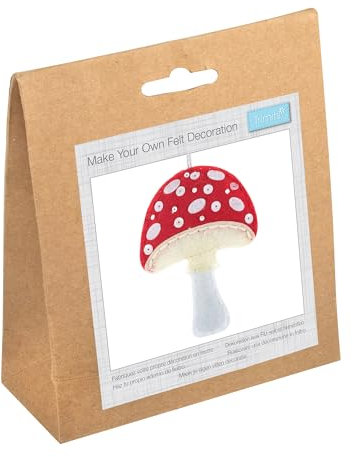 Trimits Felt Decoration Kits, 8.5 x 12cm, Toadstool