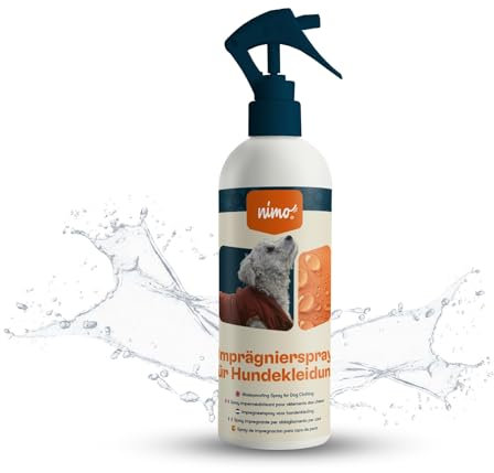 nimo® Imprägnierspray für Hundebekleidung | Spray-On Imprägnierung | Imprägnierung, Versiegelung gegen Nässe und Schmutz | Atmungsaktiv | Imprägnierung für Hundebetten und -decken