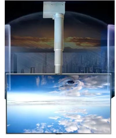 CAMEKIGZ Support TV de Plafond motorisé, Support de Montage Mural motorisé, élévateur de télévision électrique à Hauteur réglable avec télécommande, Deux méthodes d'installation, Convient a