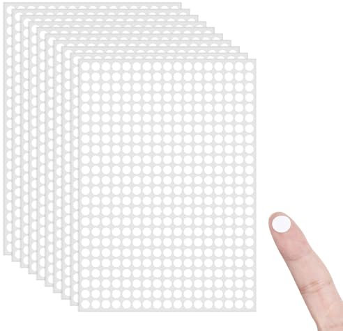 Wanmu Runde Klebepunkte, 4080 Stück 10mm Punkt Aufkleber Markierungspunkte Sticker Klebeetiketten Farbkodierung Etiketten für Büro Schule Kalender Karten-Aufkleber