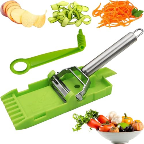 Cocororo Peeler, Pelador Multifuncional Cocororo, Pelador Multifuncional Doble Cuchilla, 2-in-1 Shredder & Slicer, Fruit and Vegetable Peeler, Multifunctional Single Blade Peeler (1Set)
