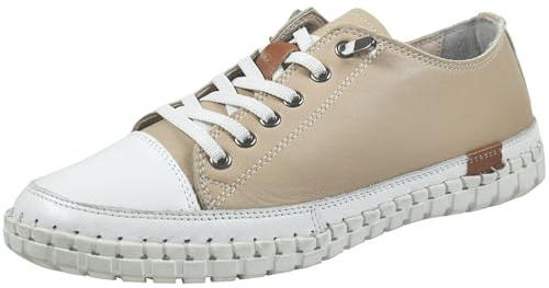 Gemini Damen Sneaker Schnürschuh mit losen Einlagen Gummisohle 395610-02, Größe:37 EU, Farbe:Grau