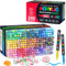 240 Farben Acrylstifte für Steine Wasserfest mit 1-5mm Pinselspitze Acrylstifte Wasserfest für Glas, Holz, Keramik, Leinwand, Acrylic Marker Set für Ostern und Weihnachten