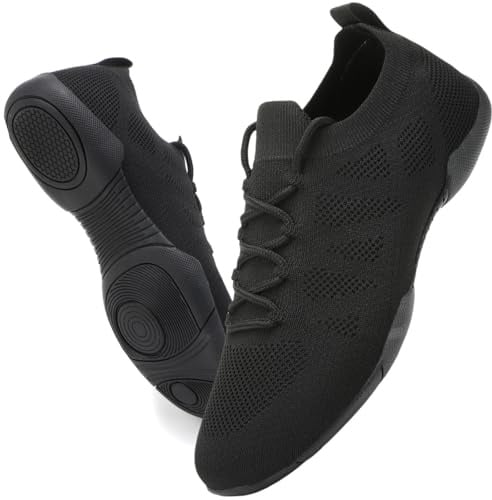 Kvwqoty Cheerleader Schuhe für Mädchen Damen Kinder Schwarz EU‑Größe 37