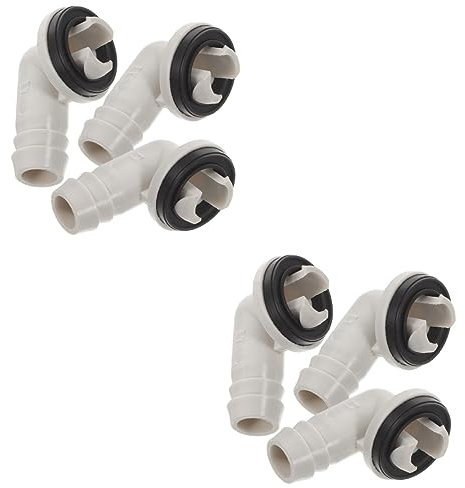 TOPBATHY 2 Series Kit De Drenaje De Aire Acondicionado Codo Desague Aire Acondicionado Desagüe Aire Acondicionado Ventana Condensar Conector De Manguera De Drenaje De Ca Caucho 3 Piezas*2