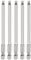 sourcing map 5pcs Ball End Hex Screwdriver Bit H4 (4mm) Head 1/4 Hex Shank 100mm (4) Long Magnetic S2 Steel Metric Screw Driver Drill Bit Wrench Socket Power Tool