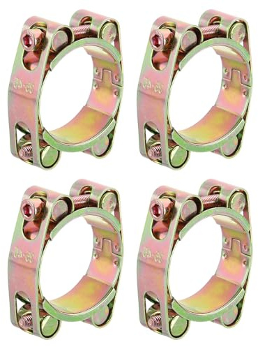QUARKZMAN 4 Abrazaderas De Manguera Con Tornillo T 0.8 Abrazaderas Ajustables Para Tubos De Uso Pesado Abrazadera Para Manguera De Radiador Rango De Trabajo 35-45mm