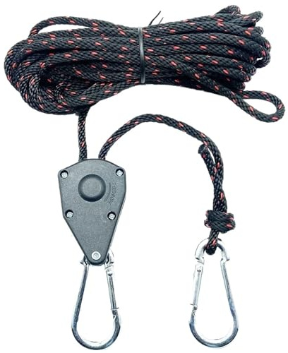 Tendeur de corde d'arrimage for tente de Camping, 6 pièces, fixation de corde à vent, boucle de poulie, cintres à cliquet, crochet de corde d'auvent(2m 6pcs)