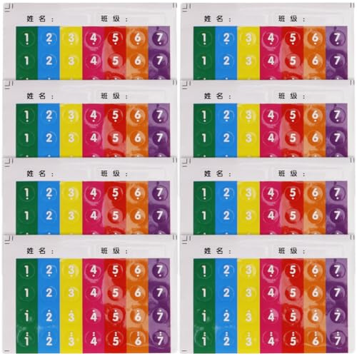 UKCOCO Panflöten Notenaufkleber Kleberückstände für Anfänger 8 Stück Selbstklebende Fingerführungssticker Einfach zu Kleben Zubehör für Panflöten
