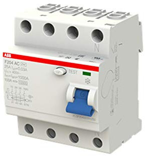 ABB F204 AC 25A 30MA INTERR.DIFFERENZ. PURO 4P
