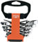 Bahco 10RM/SH6 Ratcheting Combination Stubby Spanner Set, Multi-Colour, Set of 6 Piece