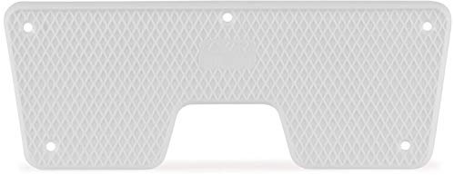 wellenshop Heckschutzplatte für Außenborder Kunststoff Platte Schutz Boot Schlauchboot Spiegel Heck Farbe Weiß, Größe 230 x 86 mm