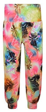A2Z 4 Kids Girls Neon Abstract Print Stretch Leggings Age 7–13 Years | Soft Elastic Waist Full Length Everyday Casual Comfortable Fit