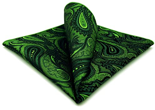 S&W SHLAX&WING Men Einstecktücher 32cm Paisley Grün