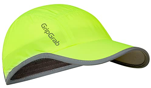 GripGrab Unisex Gripgrab Running Cap zomer hardloopmuts UV bescherming cap lichte triatlon loopkap zweetbescherming Laufm tze, Gelb Hi-Vis, Einheitsgröße EU