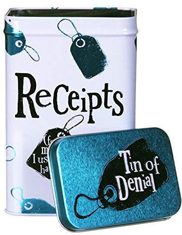 The Bright Side Dose „Receipts“ für Quittungen, Aufschrift in englischer Sprache, Design von 2016