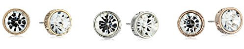 Guess Ohrstecker Basic, gemischtes Metall, Kristall, Trio-Set