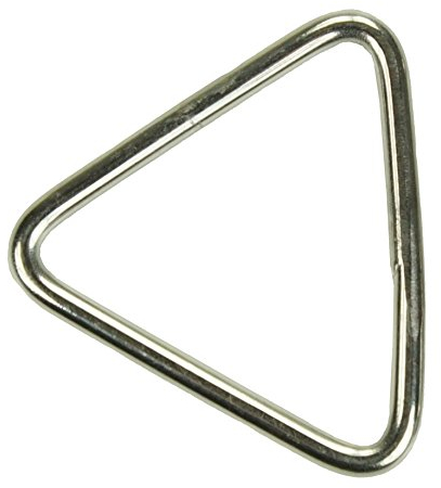 Karabiner & Mehr 5X KAMERO Edelstahl V4A, Ring, dreieckige Form, 3x35mm, Triangel, rostfrei