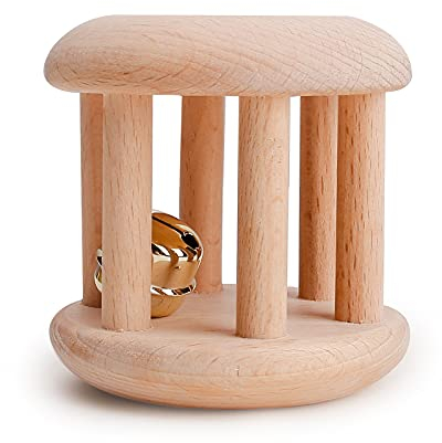 let's make Spielzeug Intellektuelle von Kindern Montessori Spielzeug Bio-Holz Glocken Rasseln Baby Spaß und Interessante Spielzeug Pflege Baby Dusche Geschenke