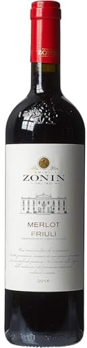 ZONIN Classici Merlot DOC - Italian Still Red Wine - 100% Merlot Grapes from Cervignano del Friuli - 75cl / 750ml, 13% ABV