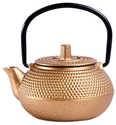 Backbayia Cast Iron Mini Teapot Coffee Container Cold Drink Whiskey Flagoon
