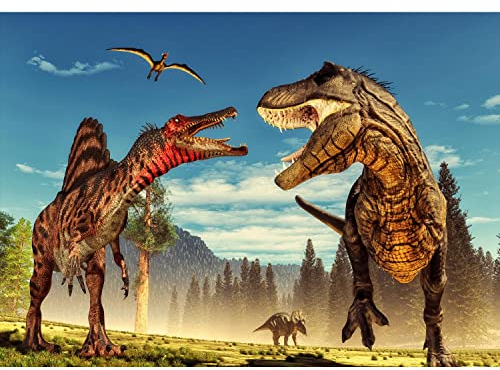 Runa Art Fototapete Kinderzimmer Dinosaurier 352 x 250 cm Vlies Tapeten XXL Moderne Wandtapete Bunt 9481011a