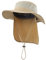 Decentron Mens Fishing Hat with Neck Protection UPF 50+ Sun Bucket Hat for Outdoor Hunting Gardening Khaiki Khaki