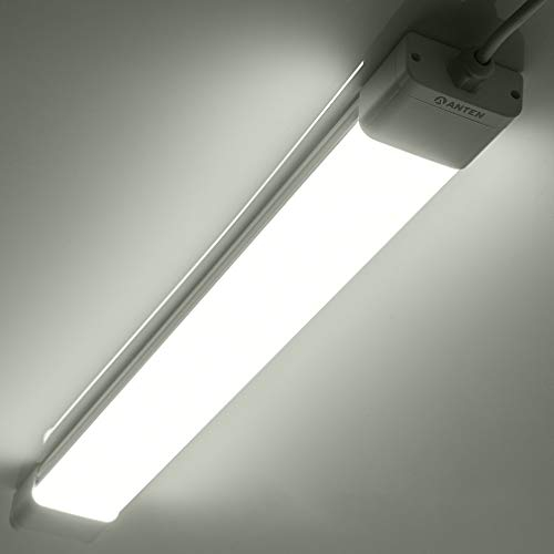 Anten 45W LED Feuchtraumleuchte 150cm für Keller, Garage, Innen- und Außenbeleuchtung | IP65 Wasserfest Kellerleuchte, Feuchtraumlampe in Kaltweiß 6000K