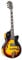 J&D SA Mini Halbakustik Gitarre, Sunburst, Hollow Body, Riegelahorn Decke, Ahorn Hals, Palisander Griffbrett, 20 Medium Bünde, Humbucker Tonabnehmer, Chrom Hardware, Hochglanz Finish, Multicolour