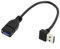 chenyang Cavo di prolunga USB 3.0 USB 3.0 tipo A 90 gradi verso il basso cavo dati di estensione