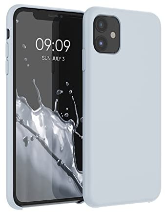 kwmobile Case Compatible with Apple iPhone 11 Case - TPU Silicone Phone Cover with Soft Finish - Light Grey