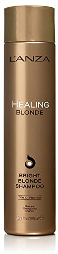 L'ANZA Heilende Blondine Hellblondes Shampoo (300 ml), Für Natürliches & Entfärbtes Blondes Haar - Verstärkt Glanz und Helligkeit, Sulfatfrei, Parabenfrei, Glutenfrei, Shampoo blondiertes Haar
