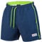 Mount Swiss Männer Badehose Dario mit seitlichen Taschen Gesäßtasche I Modische Herren Shorts Schwimmen Freizeit Wassersport I Badeshorts in der Farbe Dunkelblau, Größe 4XL