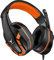 Kikc Gaming Headset with Mic for Xbox One PS4 Nintendo Switch, Stereo Noise Cancelling, Orange