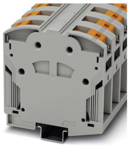 PHOENIX CONTACT PTPOWER 185 Hochstromklemme, 1000V AC / 1500V DC Nennspannung, 309A Nennstrom, Power-Turn-Anschluss Anschlussart, 31 mm Breite, NS 35/15 Montageart, Grau, 3 Stück