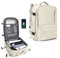 SZLX Bagage Cabine pour Ryanair Easyjet Sac à Dos Voyage Cabine Sous le Siege Bagage à Main Avion Femme Sac à Dos pour Ordinateur Portable 14 Pouces Homme avec Compartiment à chaussures Beige