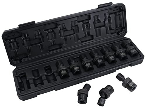 Swivel Wobble Metric Shallow Impact Sockets 3/8in Drive 10 – 19mm 10pc