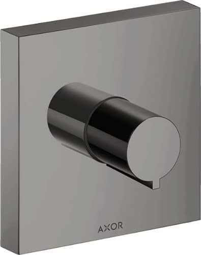 hansgrohe AXOR Starck Fertigset Absperrventil Square Unterputz DN15 / DN20, 10972330, Farbe: Polished Black Chrome