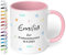 Tasse zur 1. heiligen Kommunion mit Namen und Datum „Zur Erstkommunion“ – personalisierte Kindertasse für Mädchen & Jungen - Kommunions-Geschenke von Paten Eltern Oma Geschenkideen (Rosa)
