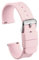sourcing map Bracelet de Montre Silicone 12mm Largeur Souple Dégagement Rapide Caoutchouc Remplacement Montre Bande avec Inox Acier Boucle pour Homme Femme, Rose
