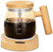 FOXNSK Taza Auto Agitable, 400ML Taza Auto Agitable Café Eléctrico Mezclando Taza Alto Borosilicato Vaso Mezclando Café Taza con USB Calefacción Portavasos Adecuado para Café/Leche/Proteína Polvo